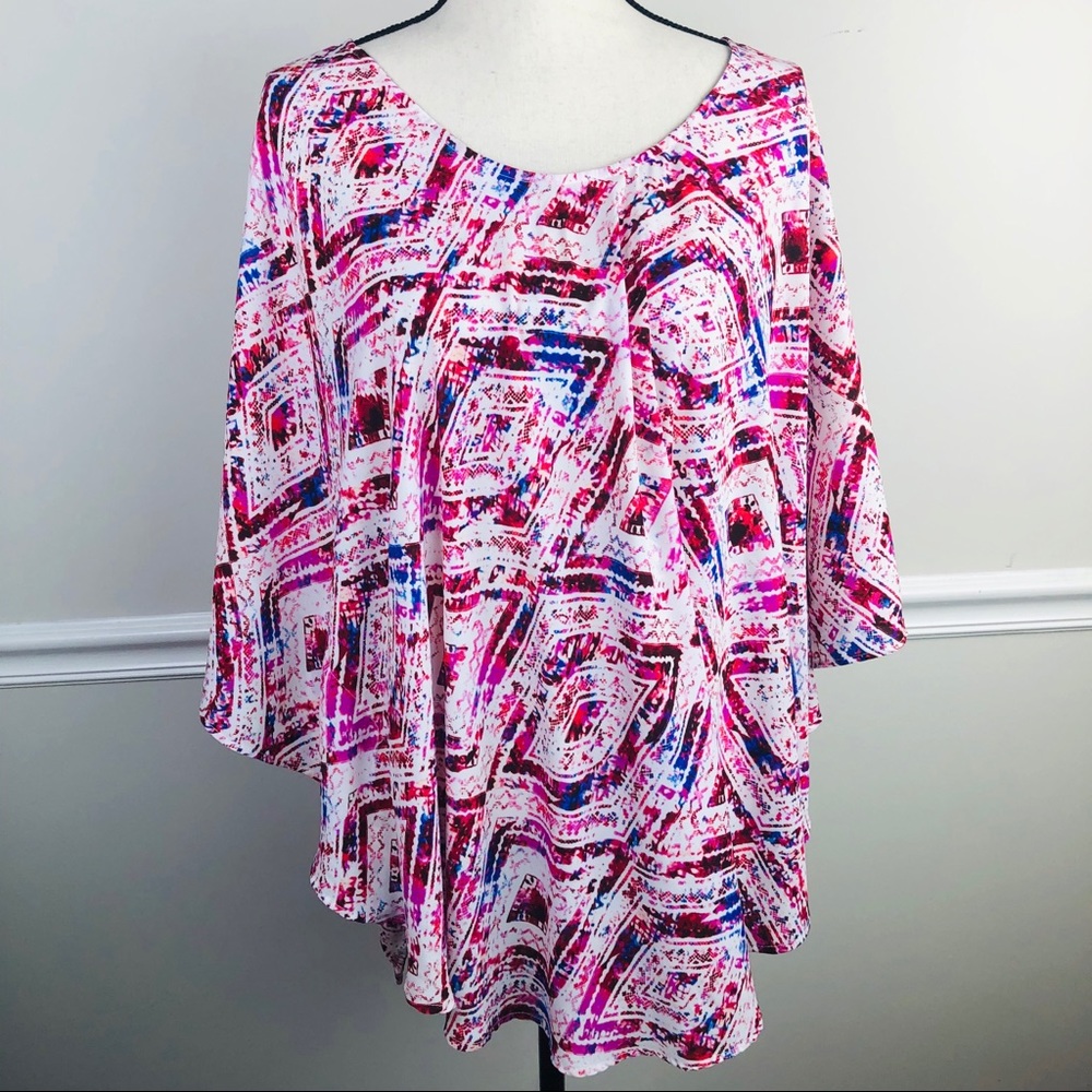 Show me your Mumu pink tunic boho top M